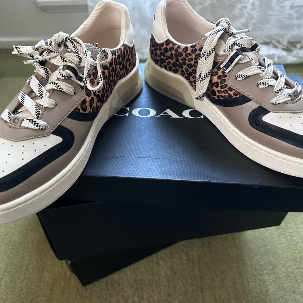 Coach Leopard Print Sneakers